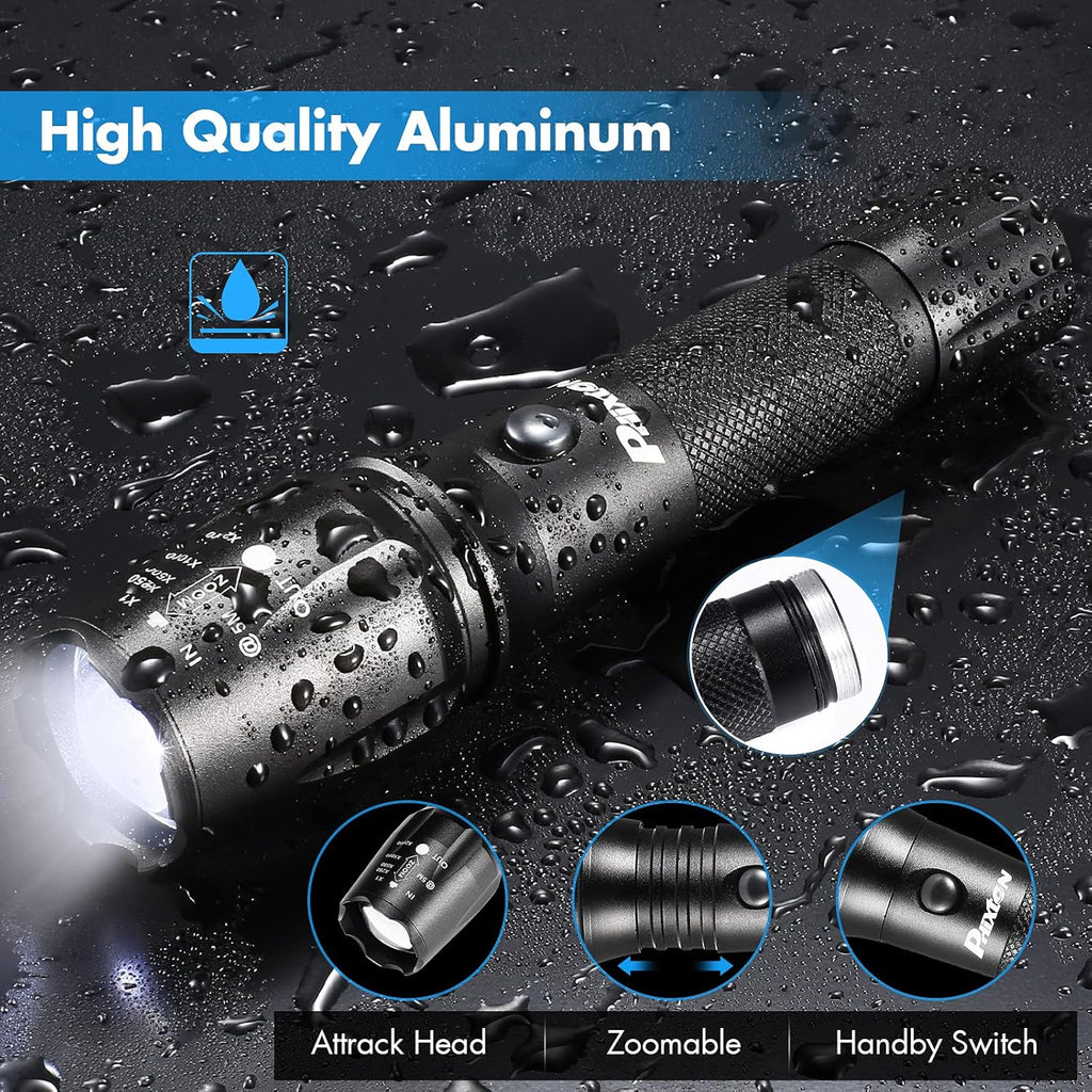 Rechargeable 5000 lumen LED Tactical Flashlight M956