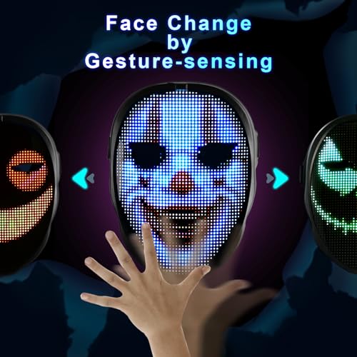LED Mask with App Controlled Gesture Sensing E80470
