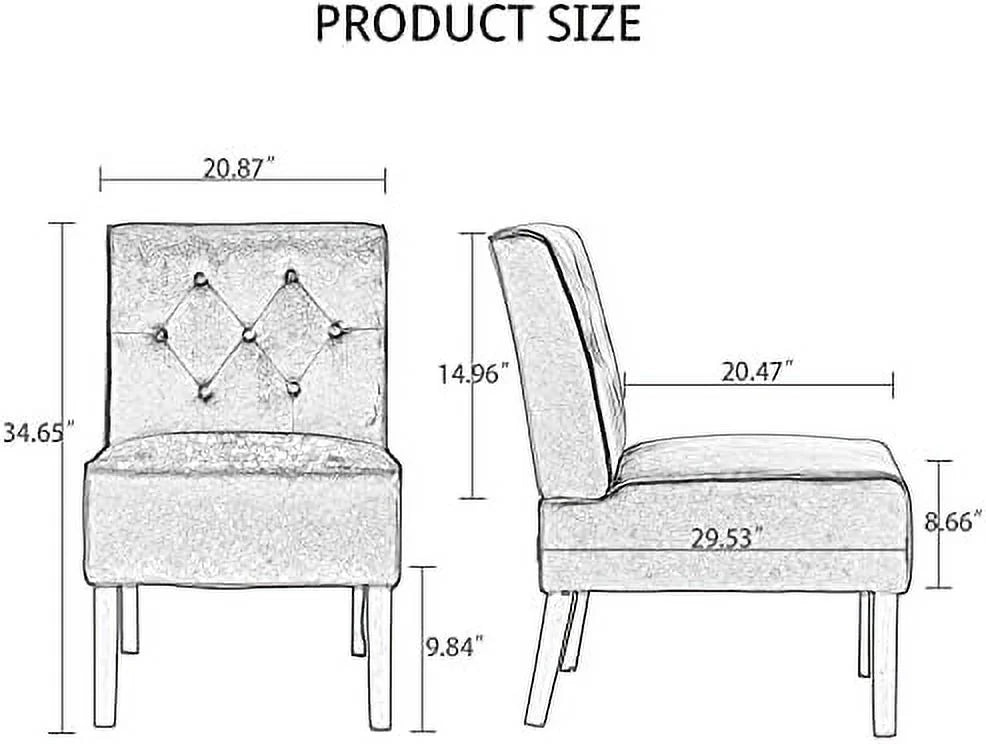Grey Velvet Accent Chair W755