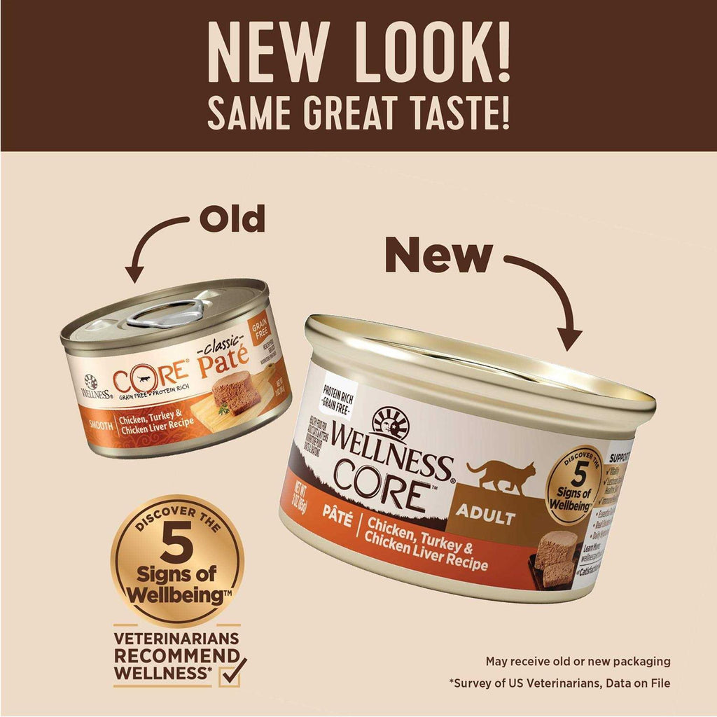 Natural Grain-Free Chicken Turkey & Chicken Liver Pate Canned Cat Food X7790