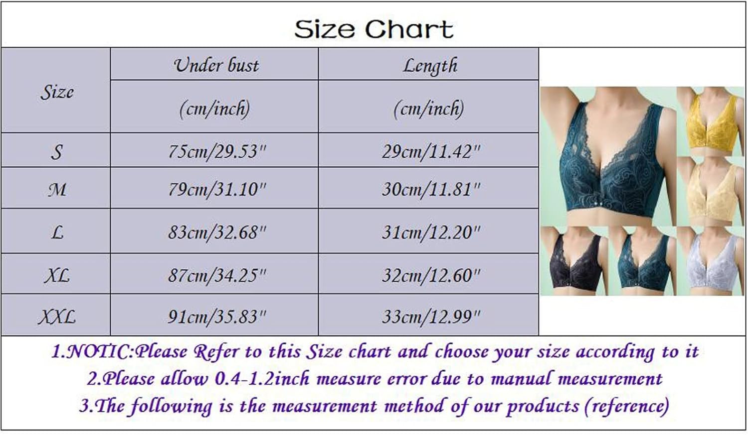 Cotton Bras with Underwire Front Closure R57559