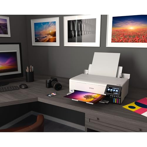 White Wireless Wide-Format All-in-One Printer with Scanner, Copier, Touchscreen E557964