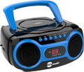 Blue Sport CD Boombox with AM/FM Radio and Aux Line-in J566