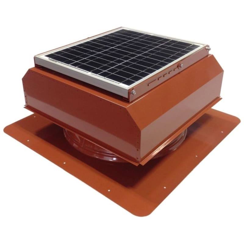Self-Flashing Solar Attic Fan 35W Terra Cotta U858