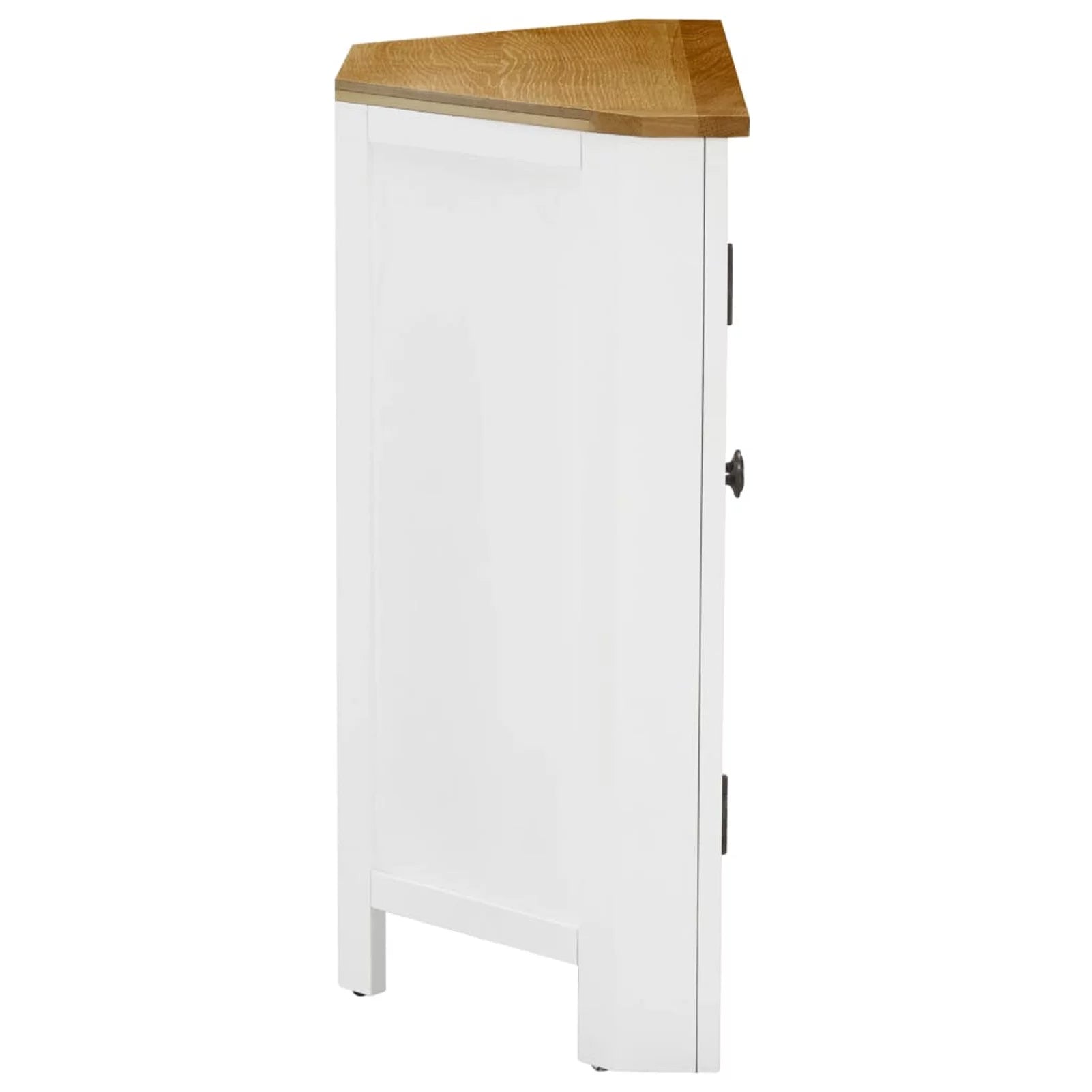 Solid Oak Wood Corner Cabinet U209272