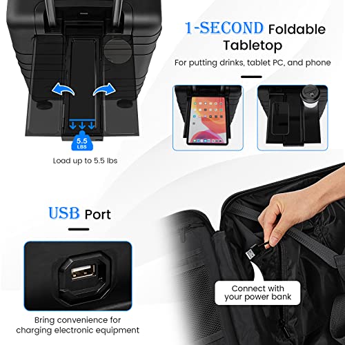 20 Inch PC Hardside Carry On Luggage with Front Pocket K2034