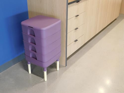 Grey 4-Tray Worm Vermicomposter Bin B299059
