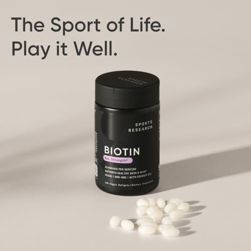 Vegan Biotin 10,000mcg with Coconut Oil, 120 Softgels B1669