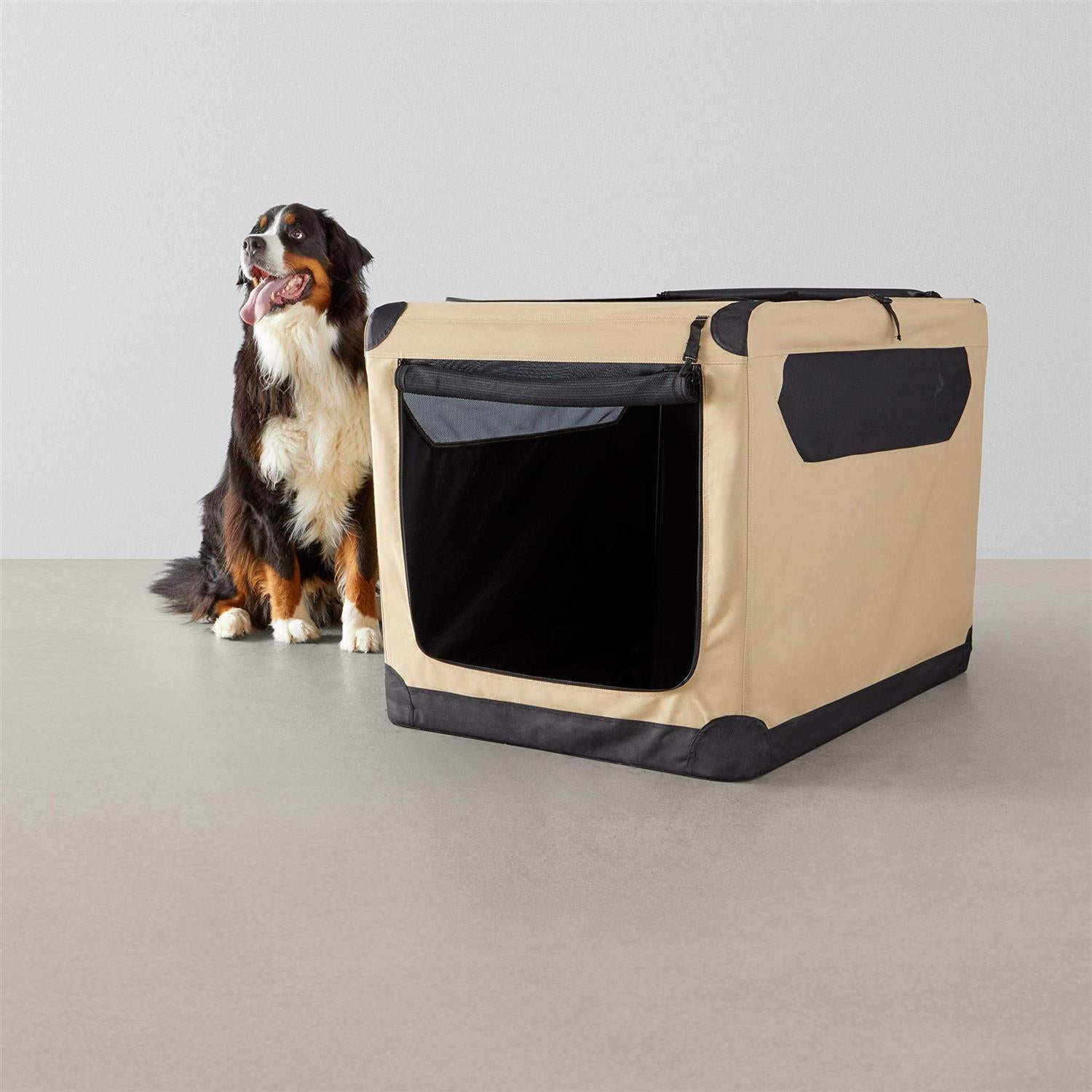 2-door Soft-sided Folding Travel Crate Dog Kennel H142