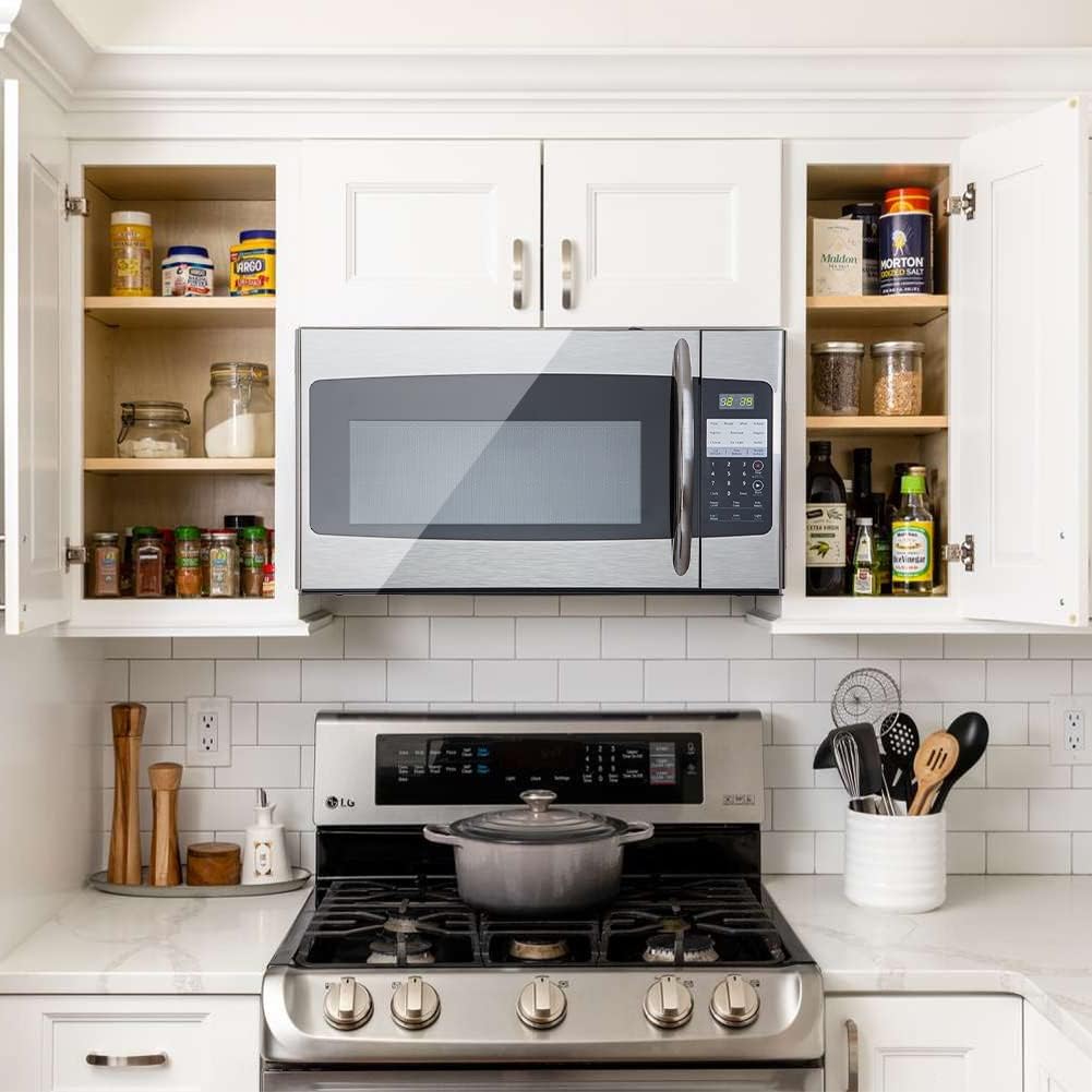 1.6 Cu.Ft. Over the Range Microwave 30 Inch with Vent, Smudge-Proof Stainless Steel Y191