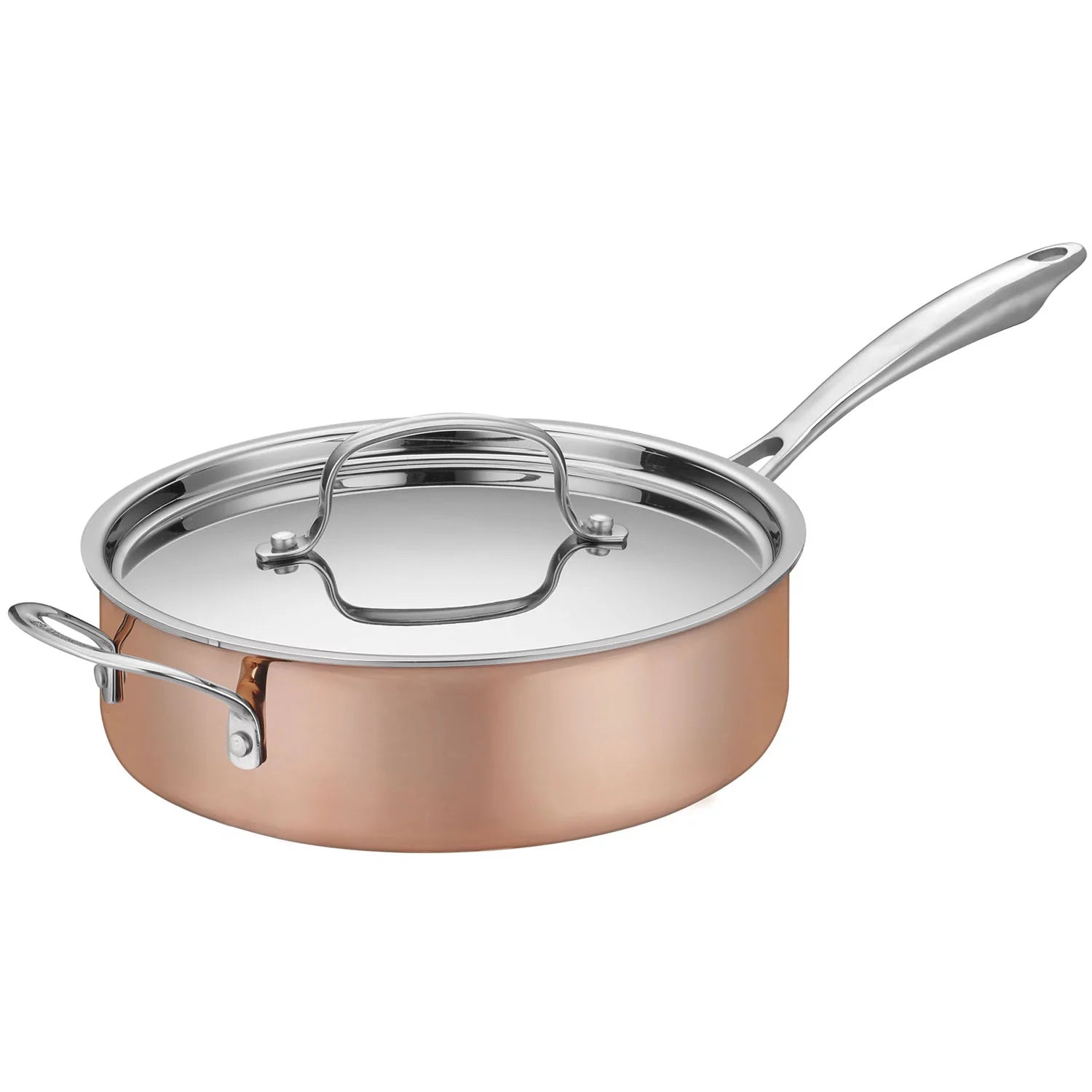 Copper Tri-Ply Stainless Steel 11-Piece Cookware Set P9016
