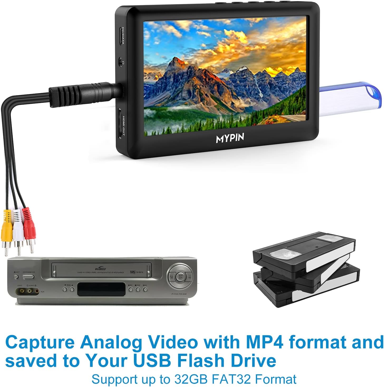 4.3" Analog Video to Digital Converter with Built-in Stereo N3788