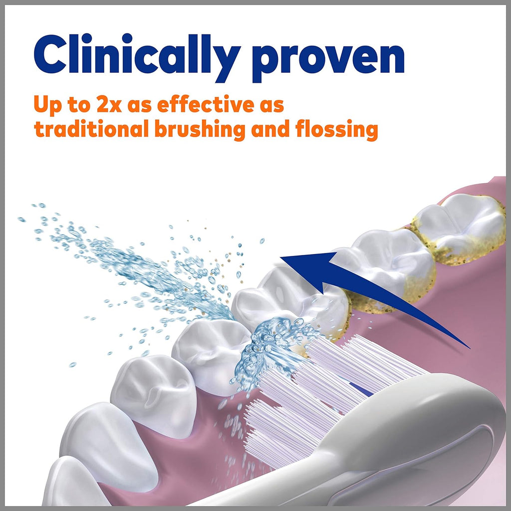 White Electric Toothbrush and Water Flosser Combo O1275