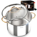 3 Ply Stainless Steel 8 Quart Stock Pot with Lid B8143