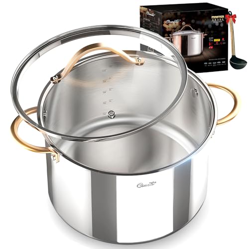3 Ply Stainless Steel 8 Quart Stock Pot with Lid B8143