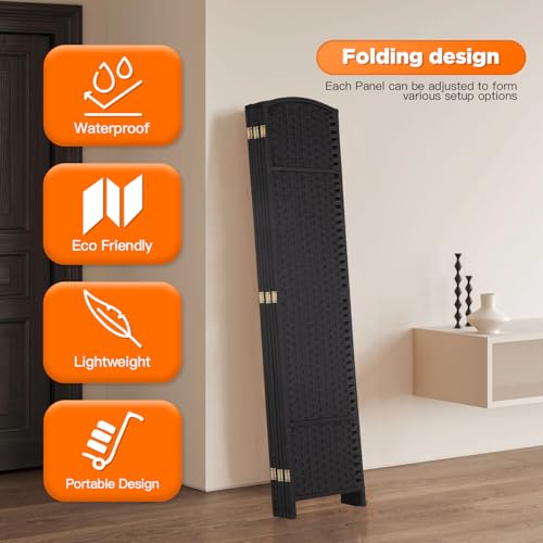 Brown 4 Panel Room Divider R923