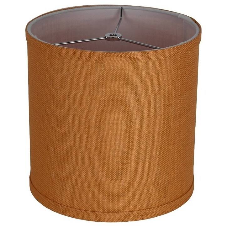 Navy Blue Burlap Drum Lamp Shade D9062