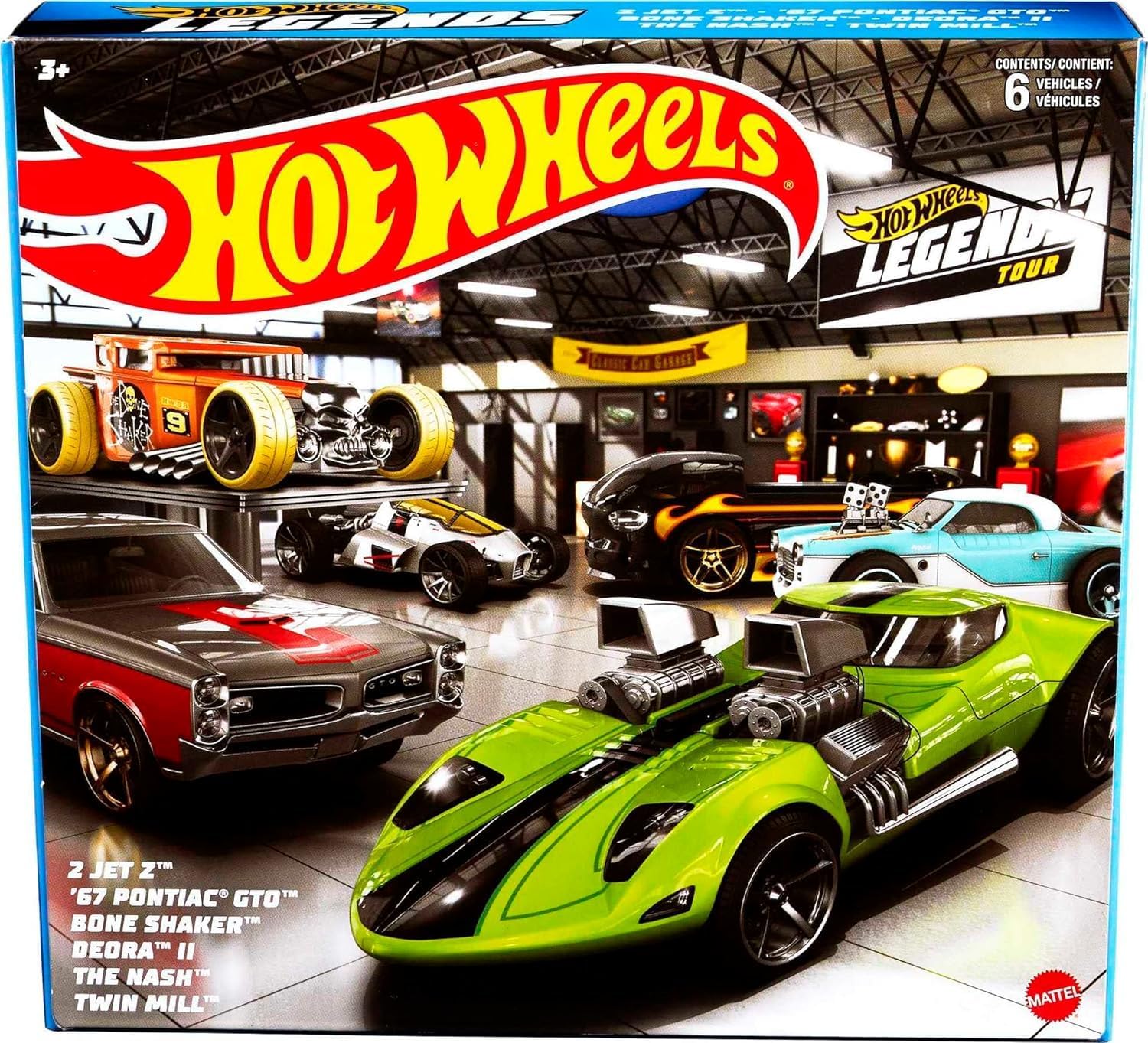Multipacks of 6 Toy Cars, 1:64 Scale B3792