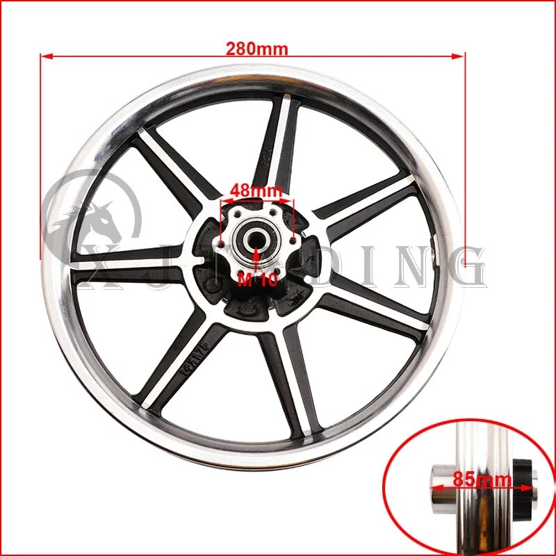 14 inch aluminum alloy wheel disc brake front rim Q1199