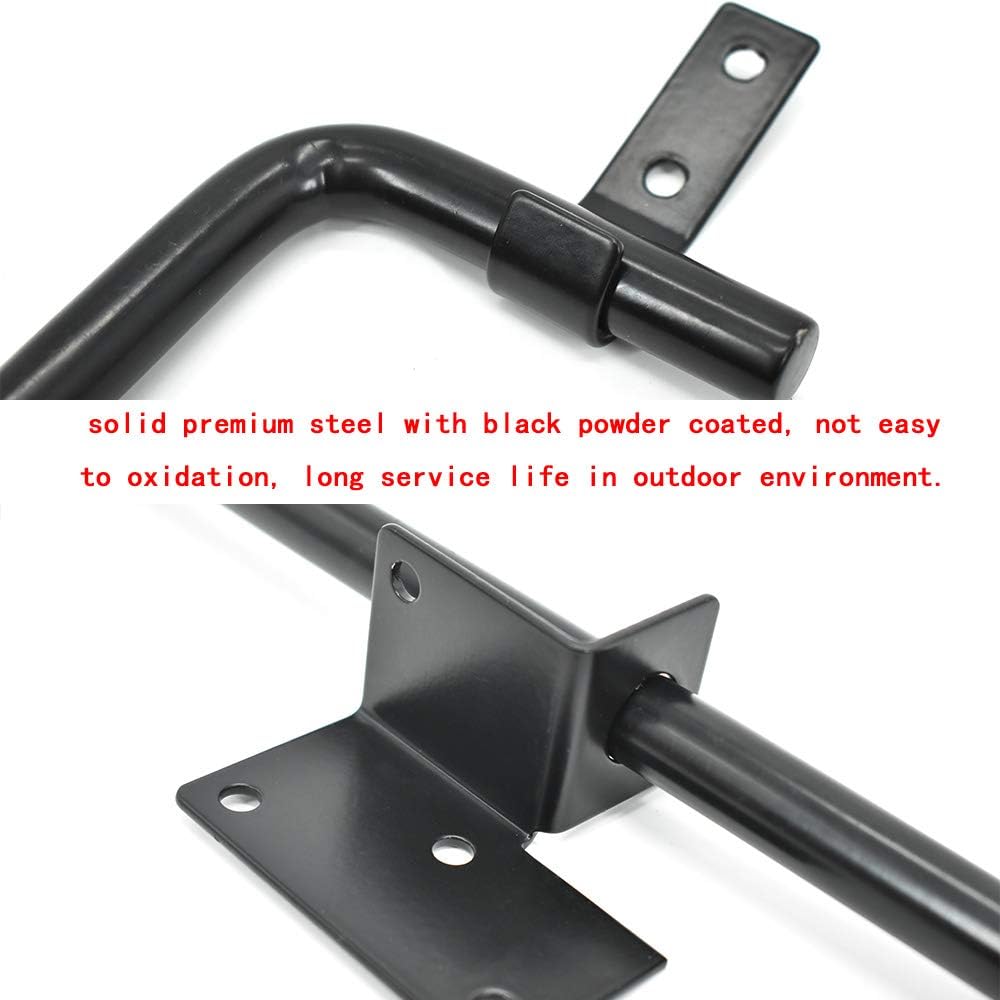Heavy Duty Steel Gate Drop Rod 36 inch Black Finish 2 Pack W144829