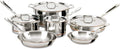 14 Piece 5-Ply Stainless Steel Copper Core Cookware Set C208