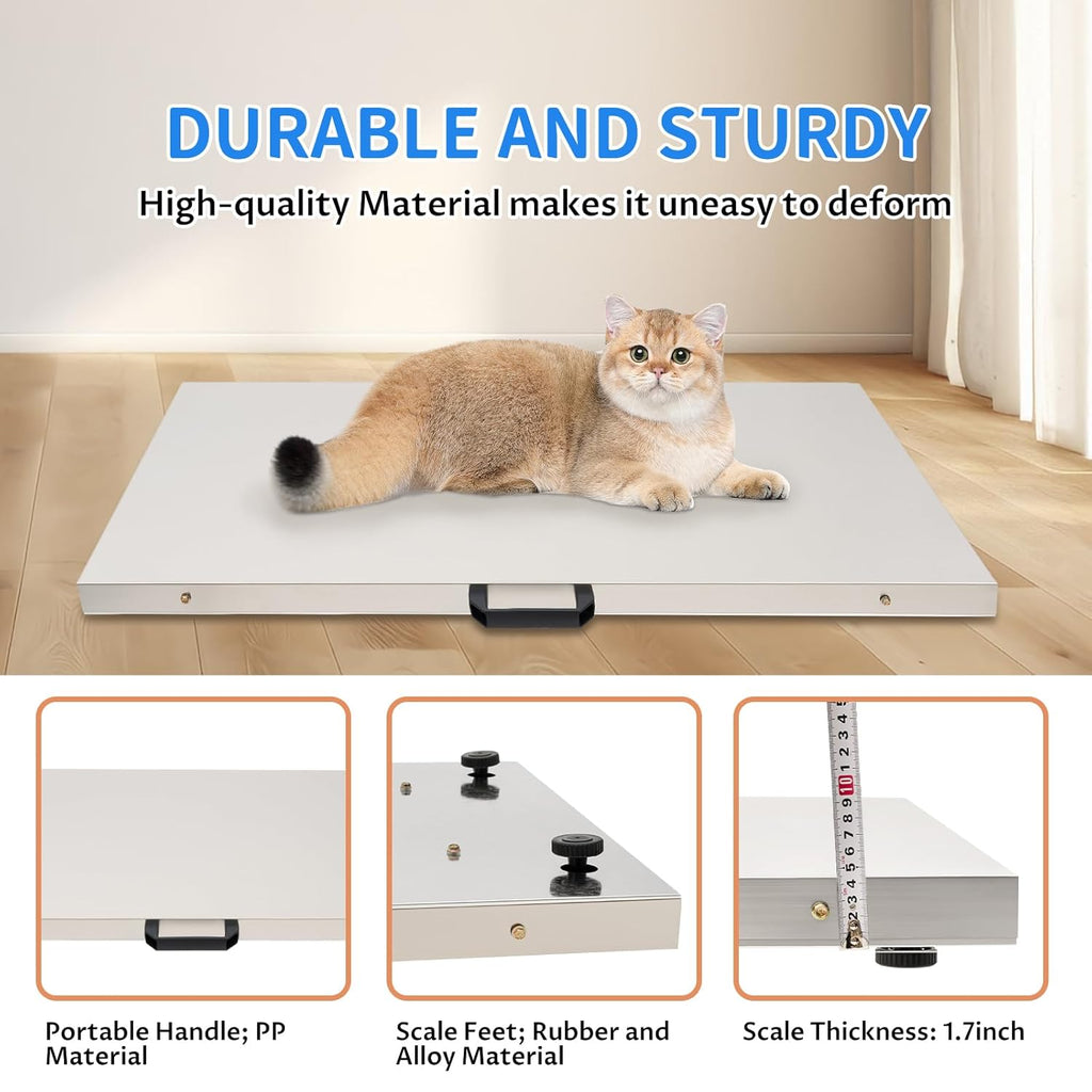 Digital Pet Scale Max 660lbs Heavy Duty with Power Adapter C905