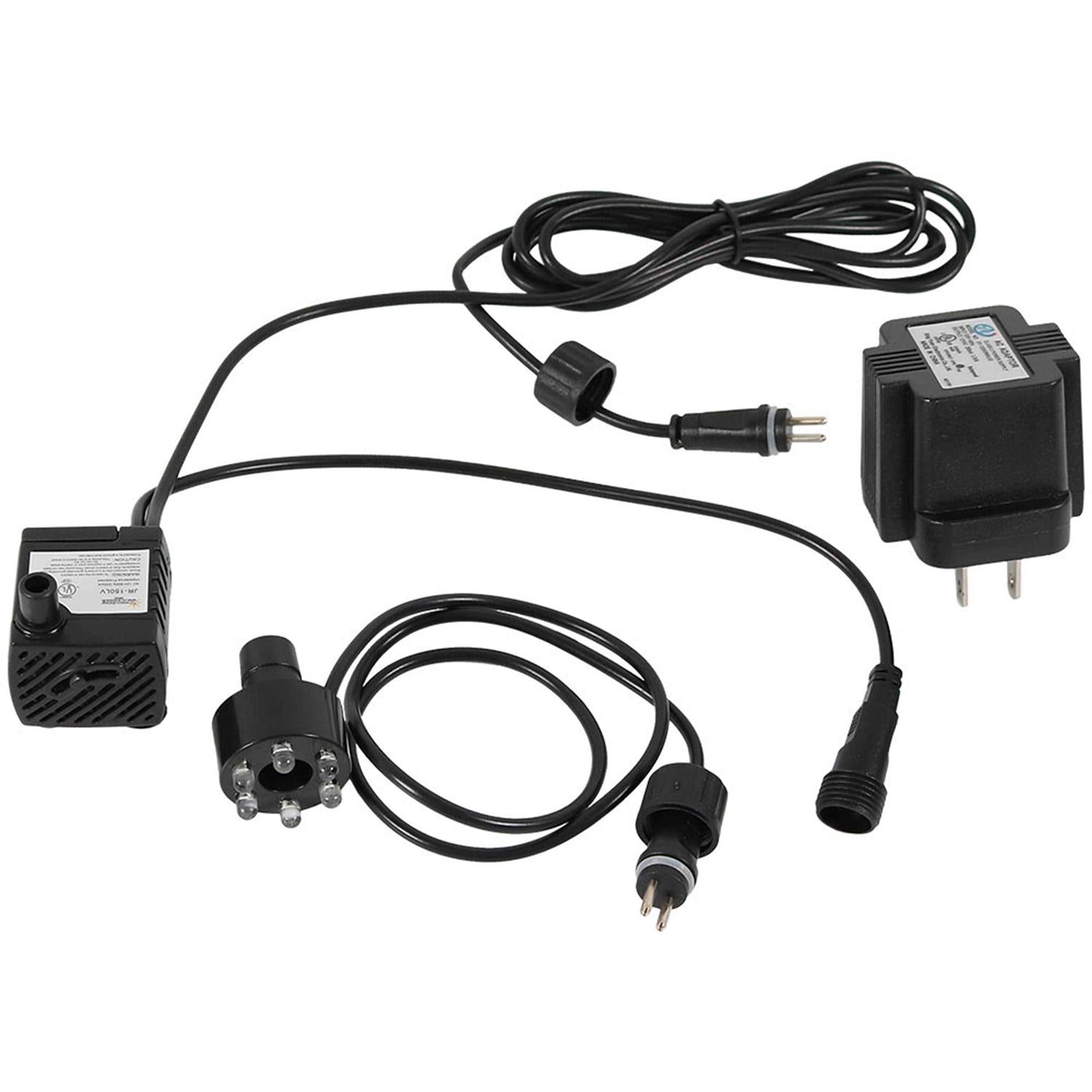 Electric Fountain Pump with White LED Lights N8443