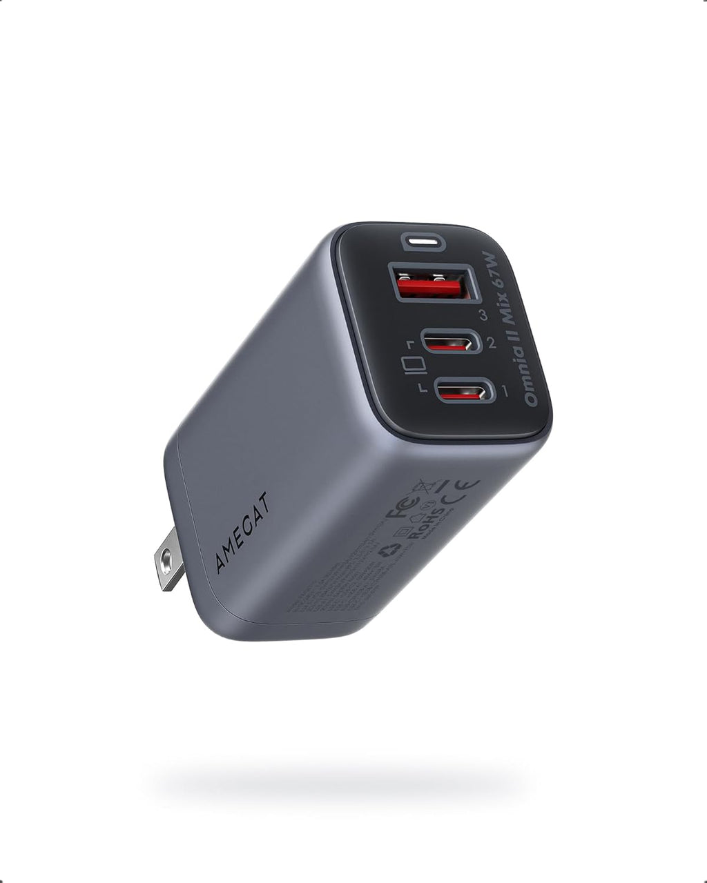 67W USB C GaN Charger Block T232