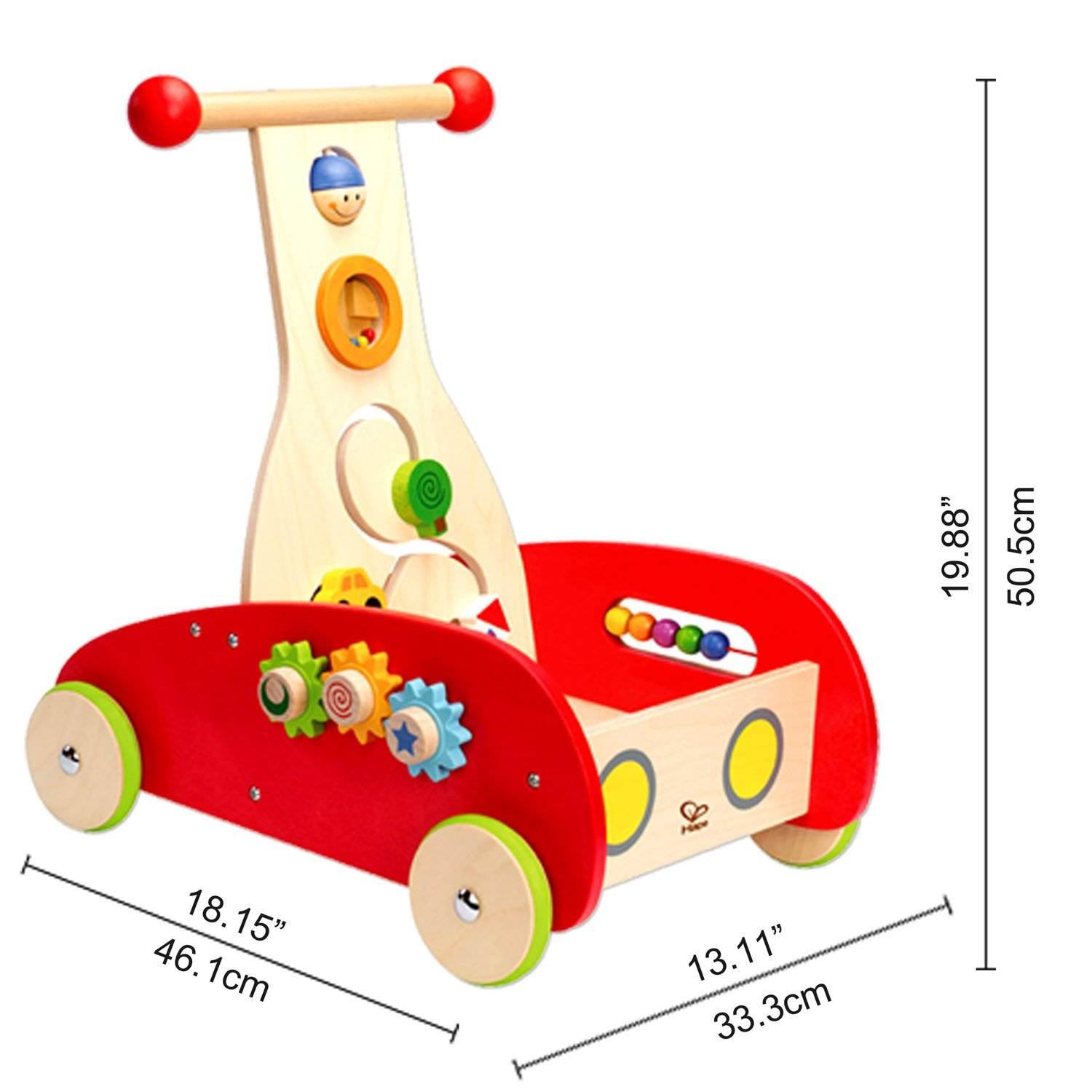 Toddler Push & Pull Toy Walker Cart with Blocks (2 Pack) F202752