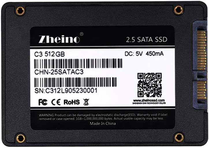 512GB 2.5 Inch SATA III 3D Nand Internal Solid State Drive Pack of 2 Q82297