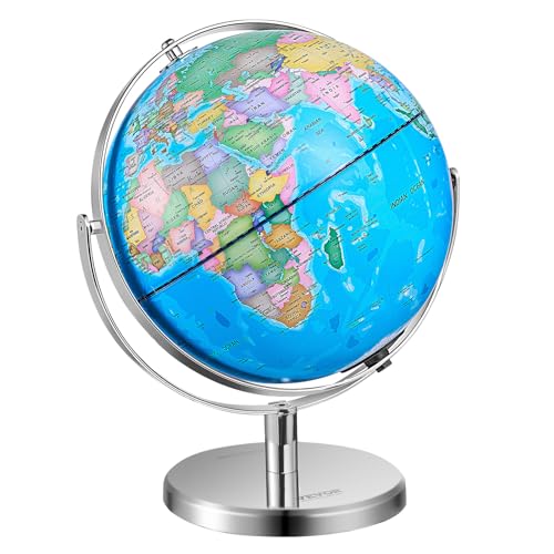 8 in Educational Geographic Globe with Stand V1734