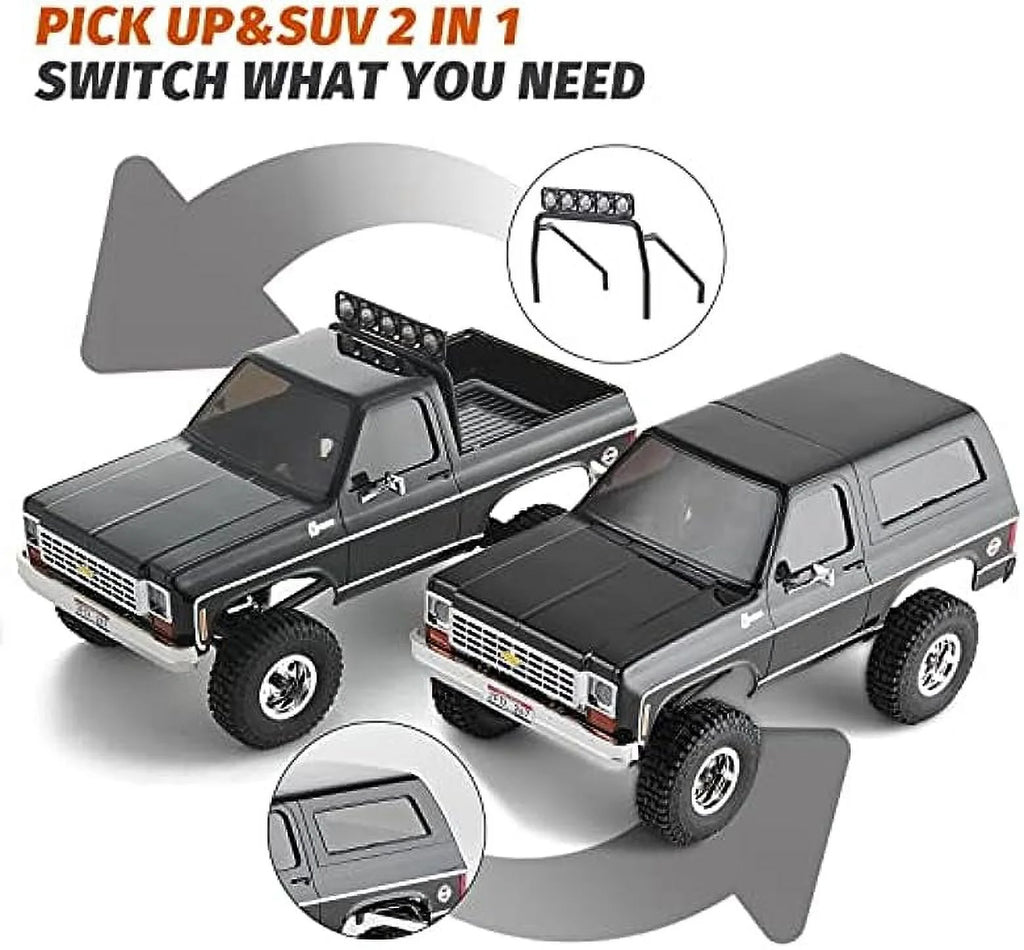 Black 1/24 RC Crawler 4WD Off-Road RC Model R58406