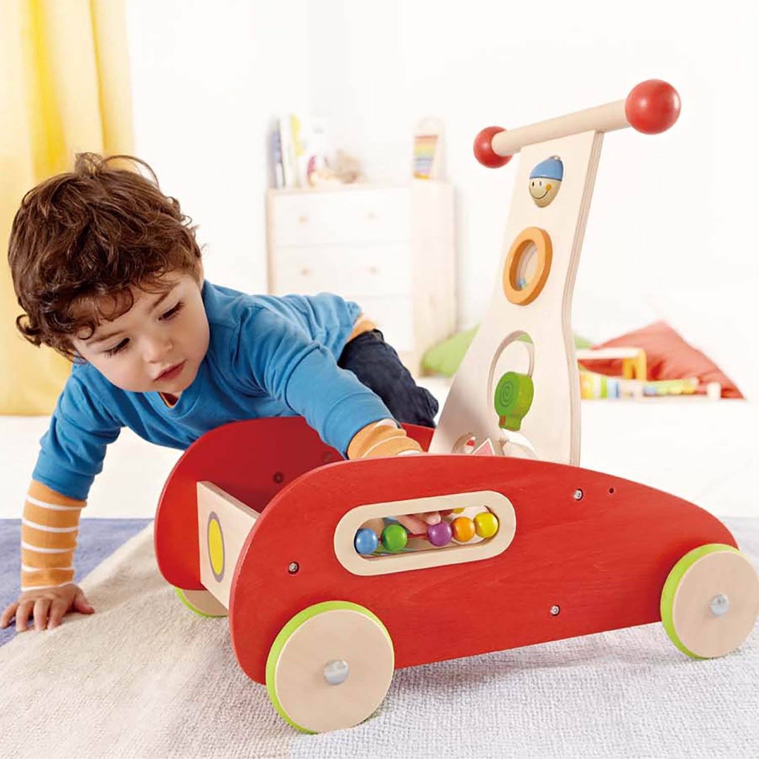 Toddler Push & Pull Toy Walker Cart with Blocks (2 Pack) F202752