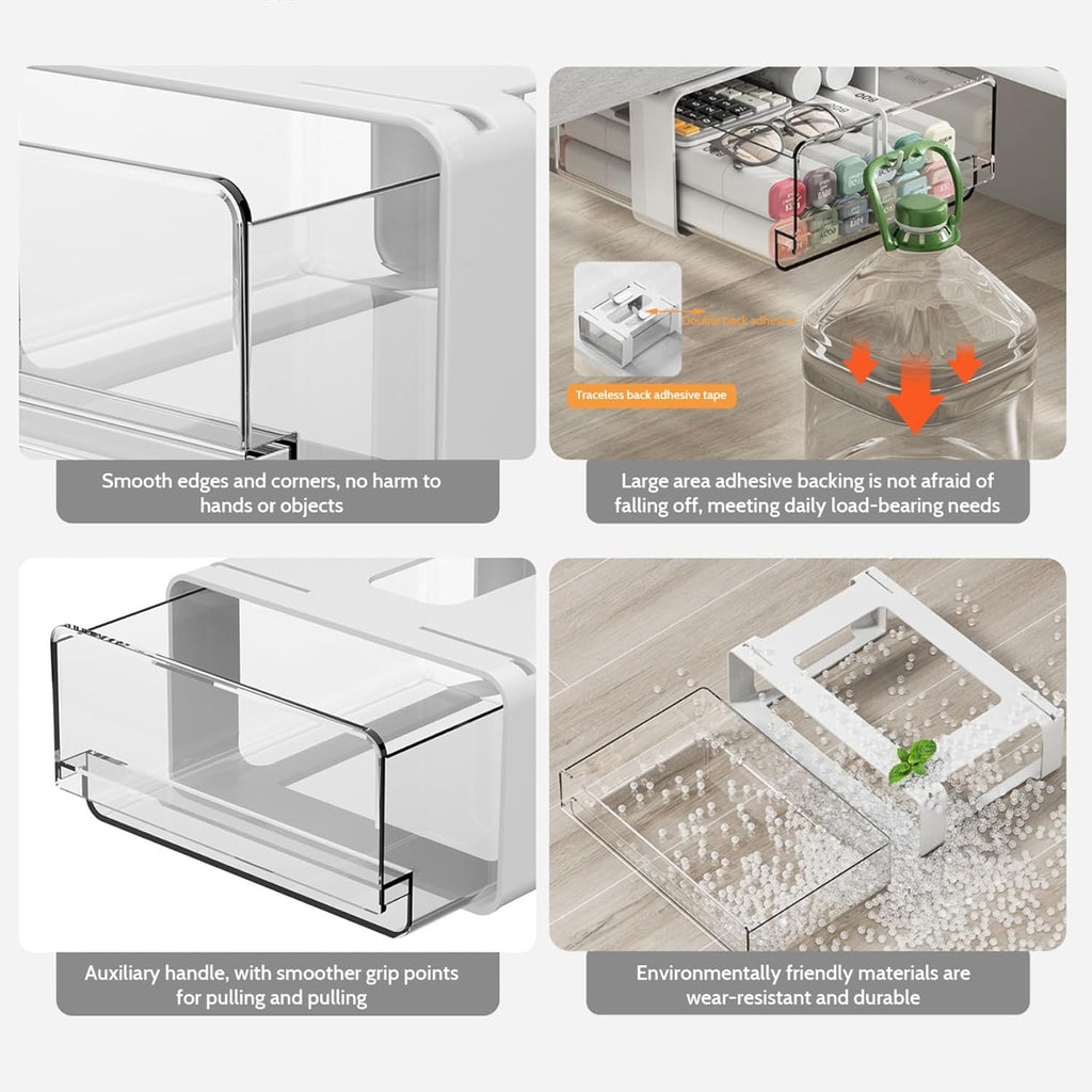 Adhesive Under Cabinet Drawer Slide Out Organizer U27737