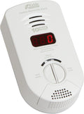 White Plug-in Carbon Monoxide Detector Alarm with Sealed Lithium Battery Backup and Digital Display G986