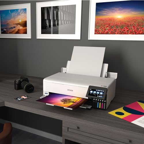 White Wireless Wide-Format All-in-One Printer with Scanner, Copier, Touchscreen E557964