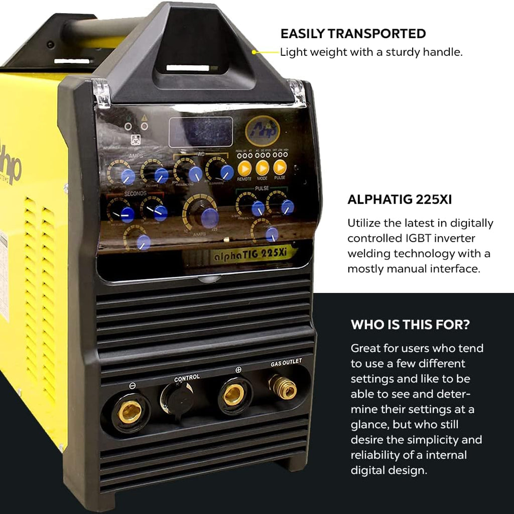 200 Amp AC/DC Pulse TIG/Stick Welder Dual Voltage L577