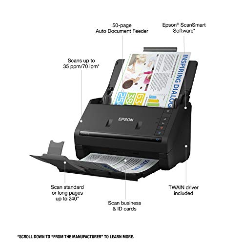 Color Duplex Desktop Document Scanner with Auto Document Feeder S274627