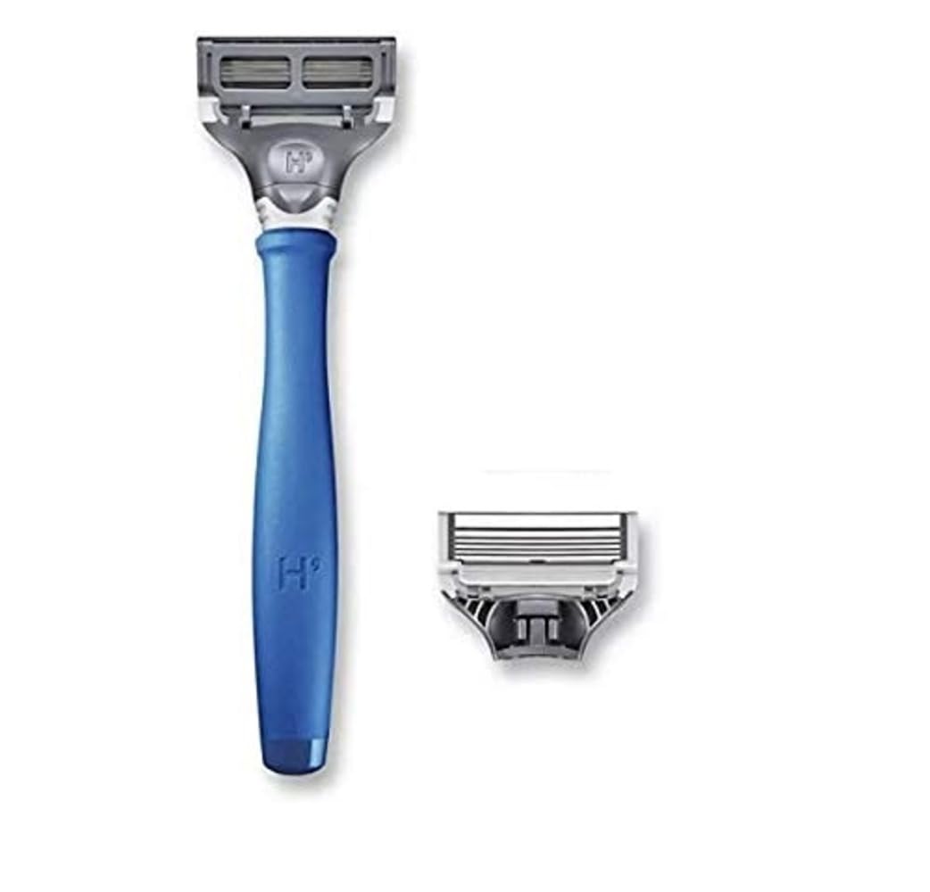 Men's Razor with 2 Razor Blades (Blue) W581