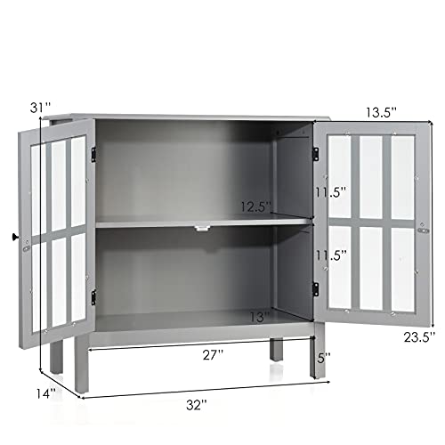 Grey Storage Cabinet M7230