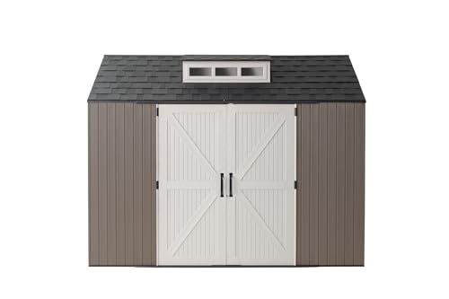 Gray 7 x 7 Ft Resin Outdoor Storage Shed F814429