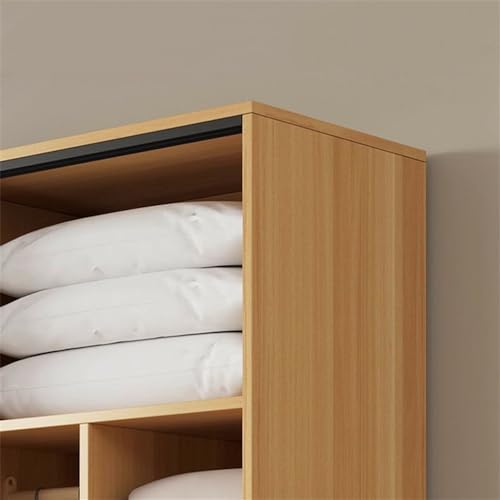 Solid Wood Wardrobe Closet Armoire Sliding Door Storage Cabinet 63" L x 18" W x 71" H V6546