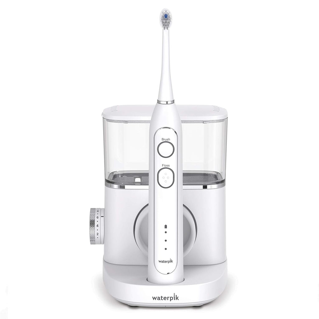 White Electric Toothbrush and Water Flosser Combo O1275