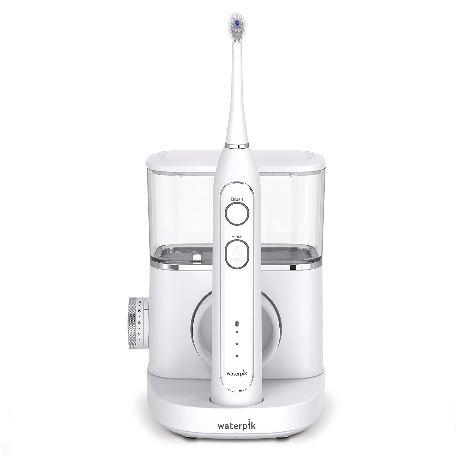White Electric Toothbrush and Water Flosser Combo O1275