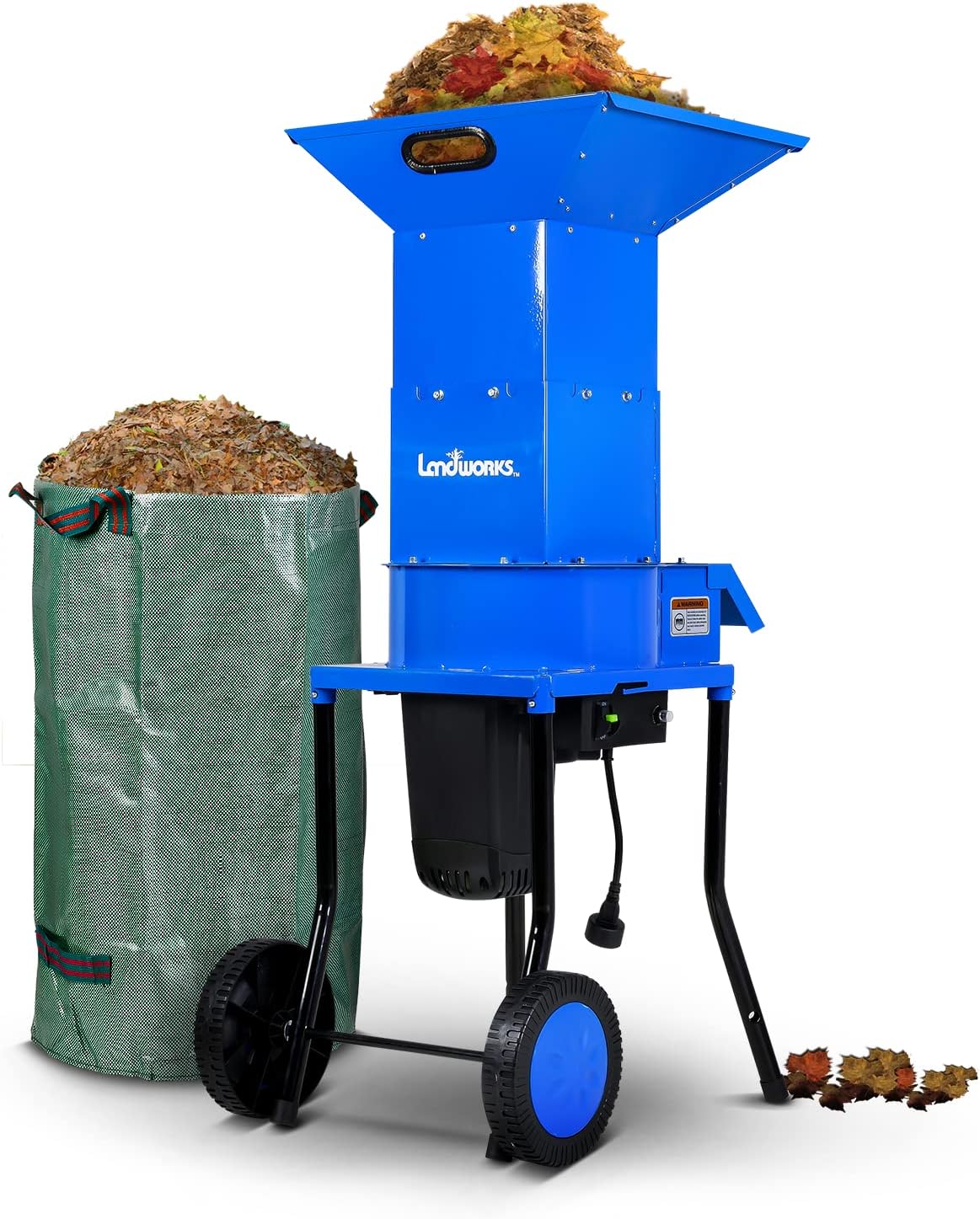 Electric Leaf Mulcher Shredder 120V AC 11" Cutting Blade I4955
