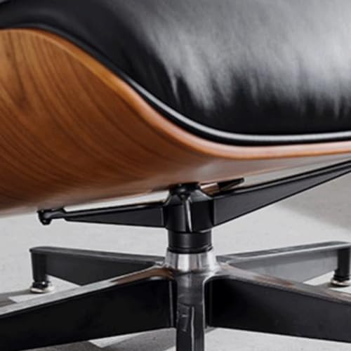 Single Leather Sofa Chair with Footrest D1938