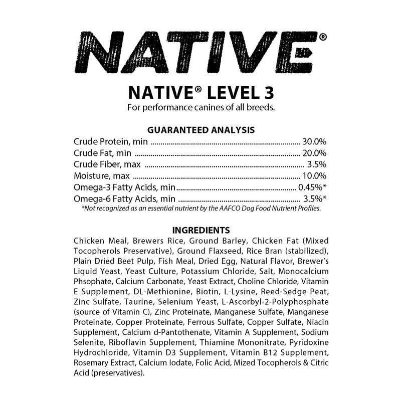 40 Pounds Level 3 Performance Dog Food M8666