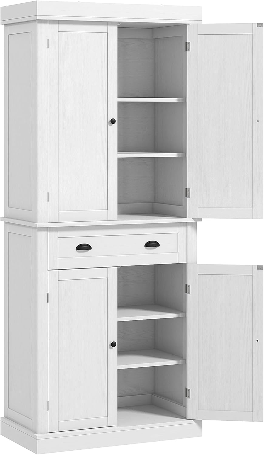 72.5" Height Kitchen Pantry Cabinet with 4 Doors, One Drawer, 3 Adjustable Shelves R262187