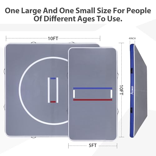 Gray Inflatable Wrestling Mat 10FT/5FT U62830