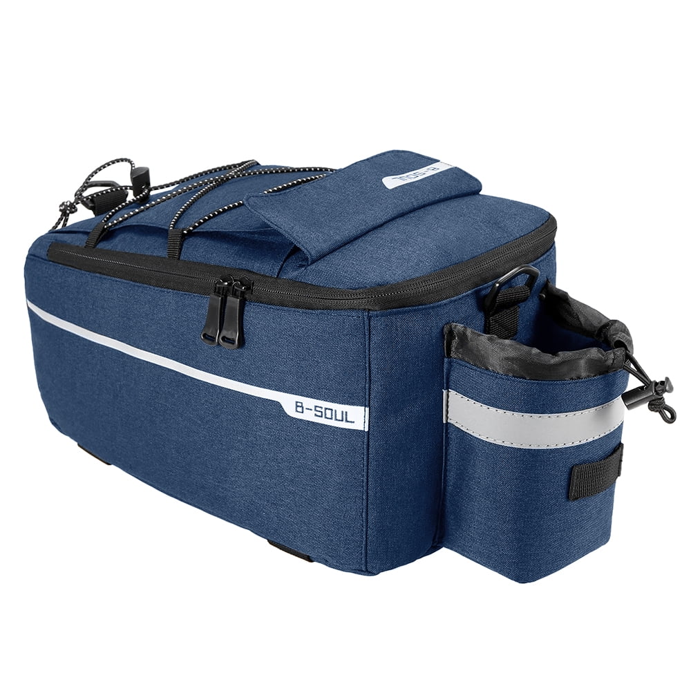 Insulated Trunk Cooler Bag Cycling Rear Rack Storage Luggage Bag Reflective MTB Bike Pannier Bag I568117